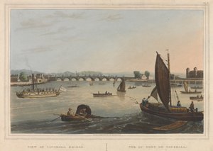 Utsikt over Vauxhall Bridge av Robert Havell
