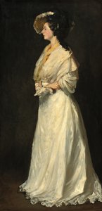 Ung kvinne i hvitt av Robert Henri
