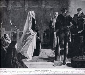 The End, Fotheringay, 1587, illustrasjon fra 