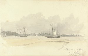 Ser over Maas fra Rotterdam av Robert Hills