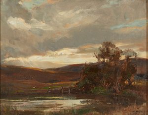 Evening On the Swire Road, Ettrick Bridge (olje på lerret)