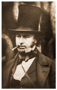 Portrett av Isambard Kingdom Brunel av lanseringskjedene til SS Great Eastern, 1857 av Robert Howlett