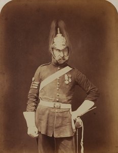 Sersjant-major Stewart, 5. (prinsesse Charlotte av Wales) Dragoon Guards av Robert Howlett