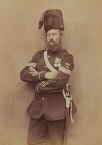 Sersjant Glasgow, Royal Artillery, 1856 (sepia-bilde)