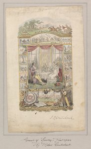 Design for frontstykket til Annals of Sporting and Fancy Gazette, bind 1