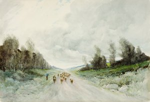 A Northumberland Road (wc på papir) av Robert J. Hewitt