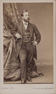 Portrett av maleren Ludwig Knaus 1829-1910. av Robert Jefferson Bingham
