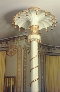 Detalj av en søyle i North Drawing Room, 1815-23 foto av Robert Jones