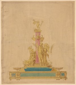 Tegning for et blekkstativ av Robert Joseph Auguste