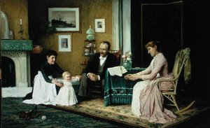Det første trinnet (olje på lerret) av Robert Kluth