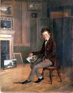 Portrett av Joseph Stannard (1797-1830) som ungdom (olje på papir på lerret)