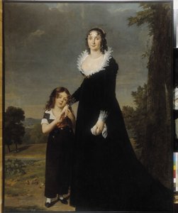 Portrett av en mor med sønnen av Robert Lefevre