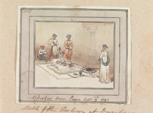 A Durbar Scene, Poona, 3. oktober 1792 av Robert Mabon
