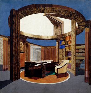 Hall-prosjekt for en ambassade utført av Robert Mallet-Stevens (Mallet Stevens