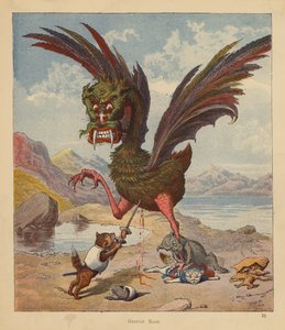 The Kitten Pilgrims: Griffin Rage (litho-farge) av Robert Michael Ballantyne