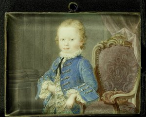 William V (1748-1806), prins av Orange-Nassau, som barn av Robert Mussard