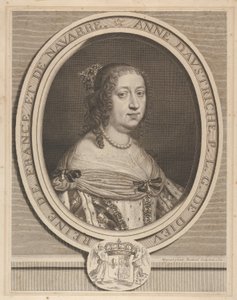 Anne av Østerrike, 1660. av Robert Nanteuil