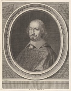 Kardinal Jules Mazarin, ca. 1652. av Robert Nanteuil