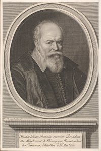 Pierre Jeannin, ca. 1656. av Robert Nanteuil