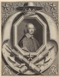Portrett av kardinal Jules Mazarin av Robert Nanteuil