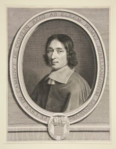 Portrett av kardinal de Coislin av Robert Nanteuil