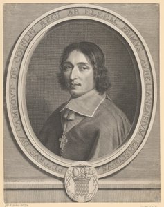 Portrett av Pierre de Cambout de Coislin av Robert Nanteuil