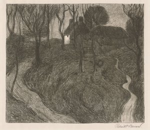 A Lonely Farm [Hawkridge] av Robert Polhill Bevan