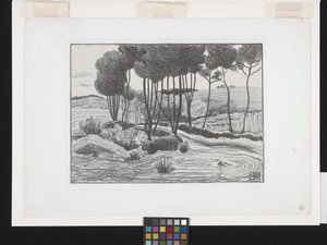 Poplene (litografi) av Robert Polhill Bevan