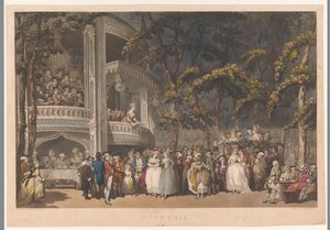 Vauxhall Gardens i Londen Vaux-Hall (tittel på objekt) av Robert Pollard (I)