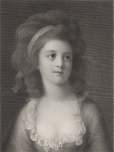 Halvkort portrett av Sophie eller Apollonia Helena Potocka som ung jente, 1872 av Robert Reyher