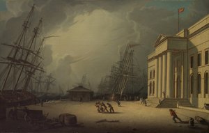 Custom House i Greenock, Skottland, 1828.