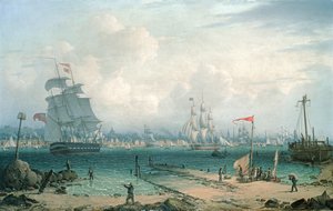 Utsikt over Liverpool, fra Cheshire