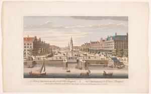 Utsikt over Oudeschans i Amsterdam sett fra IJ En utsikt over Amsterdam tatt fra den gamle vollen (tittel på objekt) Holland (serietittel) av Robert Sayer