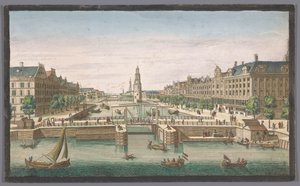 Utsikt over Oudeschans i Amsterdam sett fra IJ En utsikt over Amsterdam tatt fra den gamle vollen (tittel på objekt) Holland (serietittel) av Robert Sayer