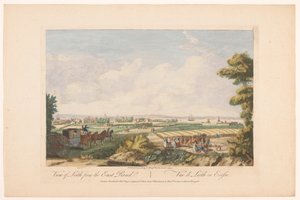Utsikt over byen Leith Utsikt over Leith fra østveien (tittel på objekt) Skottland (serietittel) av Robert Sayer