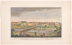 Utsikt over byen Madrid En generell oversikt over byen Madrid, hovedstaden i kongeriket Spania (tittel på objekt) Madrid en Lissabon (serietittel) av Robert Sayer