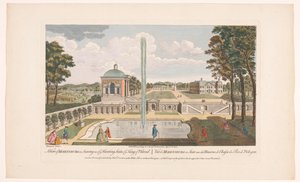 Utsikt over Schloss Moritzburg En utsikt over Moretsburg i Sachsen, et av dere jaktseter til kongen av Polen (tittel på objekt) Sachsen (serietittel) av Robert Sayer