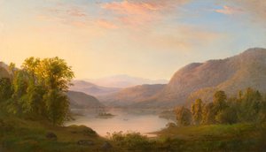 En utsikt i Laurentian-fjellene, nær Québec