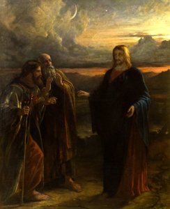 Kristus og de to disiplene på vei til Emmaus