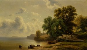 Landskap med Campingplass, n.d. av Robert Seldon Duncanson