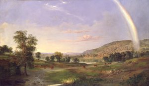 Landskap med regnbue, 1859.