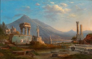 Vesuv og Pompeii, 1870.