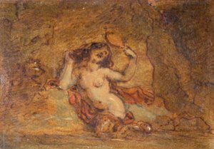 'En havfrue', c1772-1845 av Robert Smirke