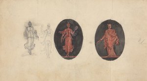Allegoriske design for medaljer av Robert Smirke