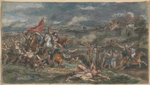 Kampscene av Robert Smirke
