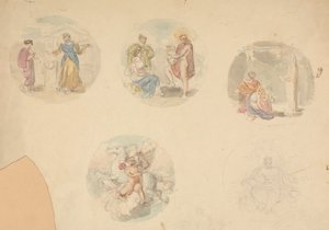 Fem vignetter av scener fra antikken av Robert Smirke