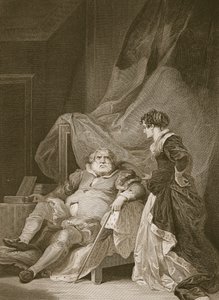 Henry den 8. og Catherine Parr, gravert av George Noble, illustrasjon fra David Humes 