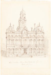 Rådhuset, Place des Terreaux, Lyon av Robert Smirke
