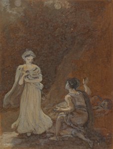 Lysander Awakening for å se Helena av Robert Smirke