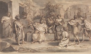 Skech for Timon av Athen av Robert Smirke